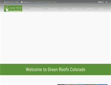 Tablet Screenshot of greenroofsco.com